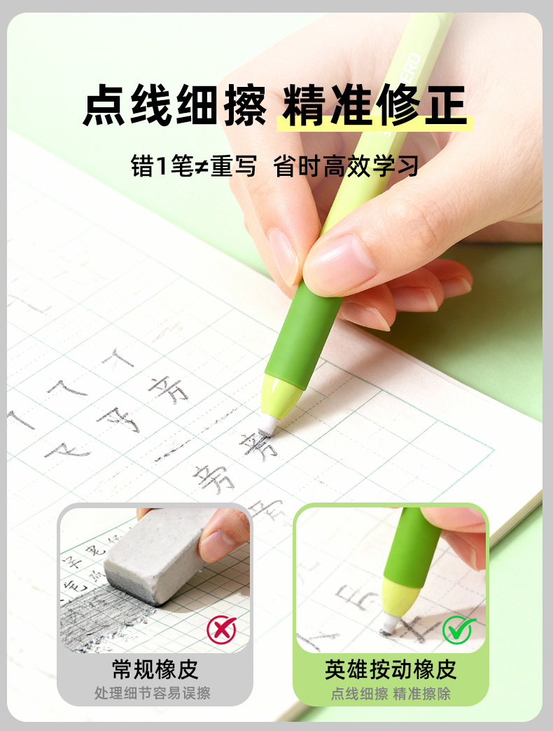 「精繪大師」擦膠筆套裝 Ch-0012-3